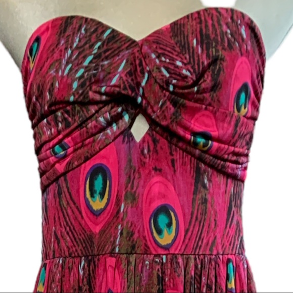 Sophia Multicoloured Strapless Maxi Dress Size M - Picture 5 of 9